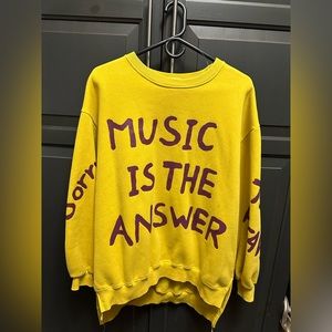 Asymmetrical Crewneck - Music is the Answer